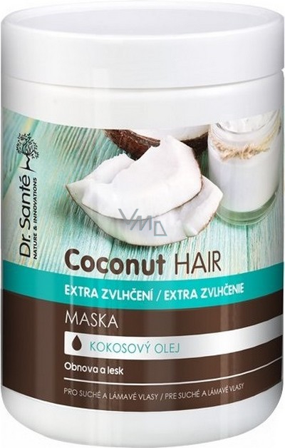 Sampony a masky na vlasy s kokosovym olejom