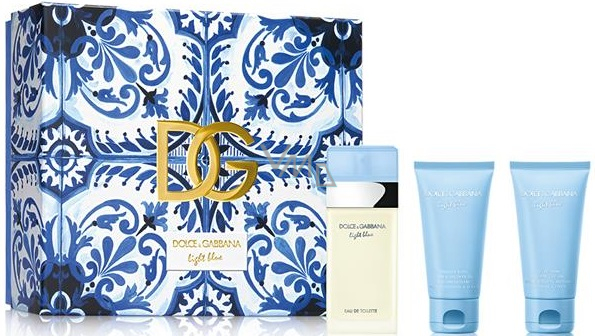 Dolce Gabbana Light Blue toaletni voda 50 ml sprchovy gel 50 ml t lovy krem 50 ml darkova sada pro eny VMD drogerie a parfumerie