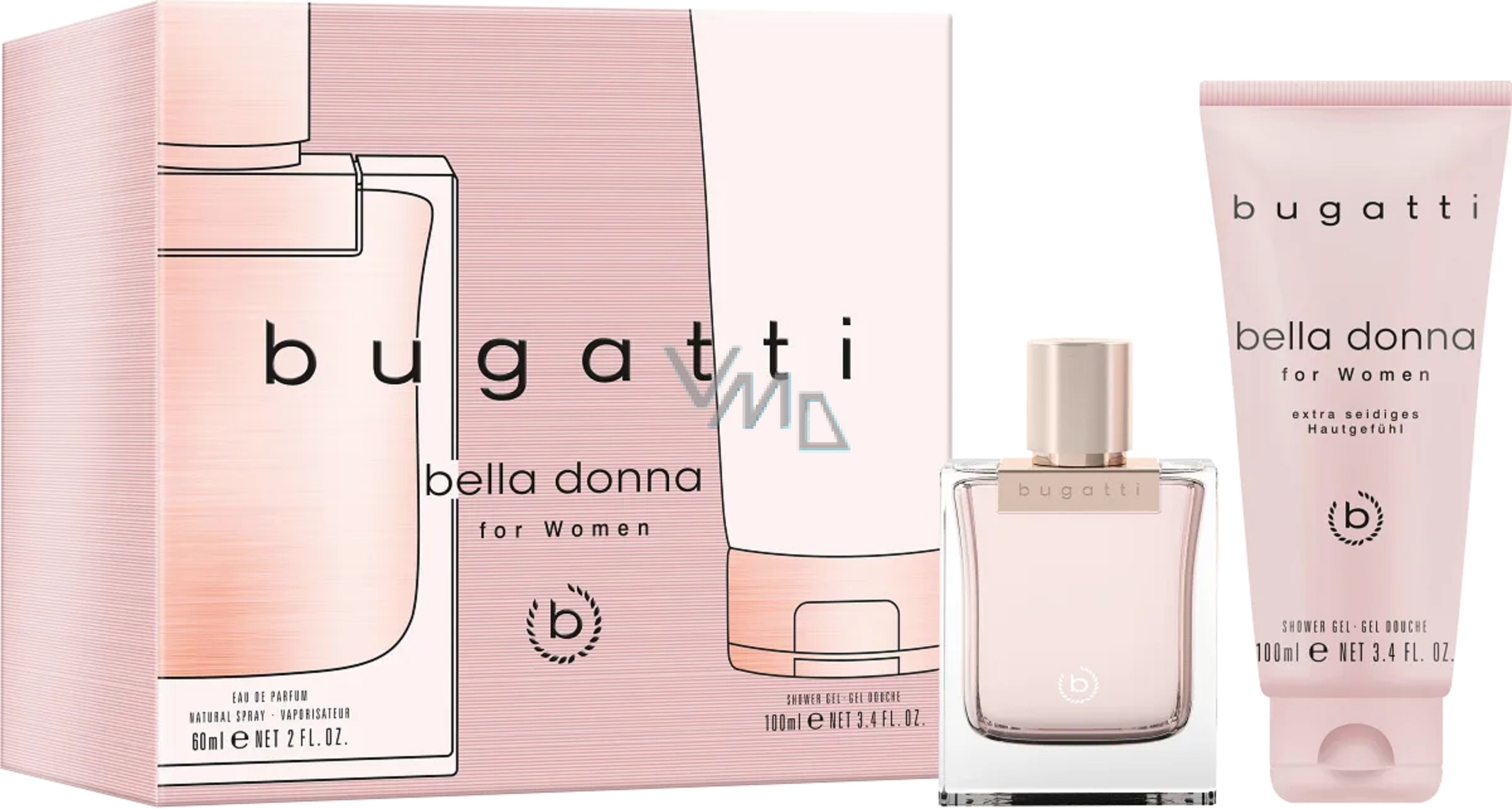 Bugatti Bella Donna parfémovaná voda 60 ml + sprchový gel 100 ml, dárková  sada pro ženy - VMD drogerie a parfumerie