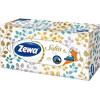 Zewa Softis Style Box 4vrstvé papírové kapesníky, 80 ks