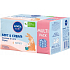 Nivea Baby Soft & Cream čistící a pečující vlhčené ubrousky 4 x 57 ks