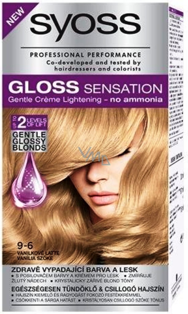 Syoss Gloss Sensation Setrna Barva Na Vlasy Bez Amoniaku 9 6 Vanilkove Latte 115 Ml Vmd Drogerie A Parfumerie