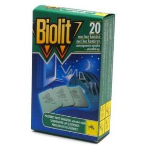 Biolit Polštářky do elektrického odpuzovače komárů náplň 20 kusů