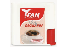 Fan Sacharin Umělé sladidlo 500 tabletek v dávkovači 30 g