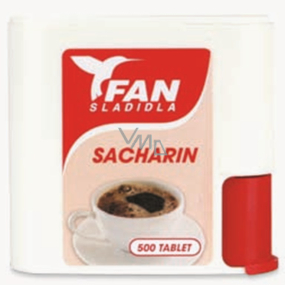 Fan Sacharin Umělé sladidlo 500 tabletek v dávkovači 30 g