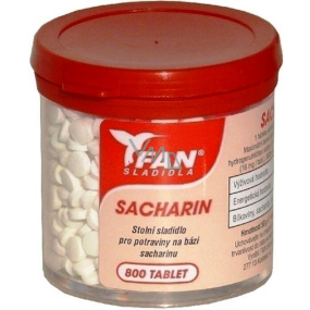 Fan Sacharin Umělé sladidlo 800 tabletek v dóze 50 g