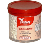 Fan Sacharin Umělé sladidlo 800 tabletek v dóze 50 g