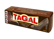 Tagal Hnědý samolešticí ochranný krém s aplikátorem na koženou obuv 50 g