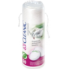 Cleanic Natural Beauty Pure Effect Soft Touch odličovací tampony 50 kusů