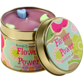 Bomb Cosmetics Síla květin vonná přírodní, ručně vyrobena svíčka v plechové dóze hoří až 35 hodin