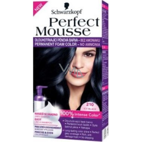 Perfect Mousse Permanent Color barva na vlasy 210 Ledový černý