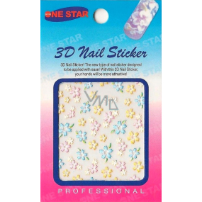 Nail Stickers 3D nálepky na nehty 1 aršík 10100 S32
