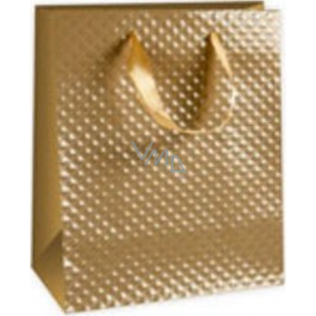 Ditipo Dárková papírová taška 18 x 10 x 22,7 cm zlatá DC