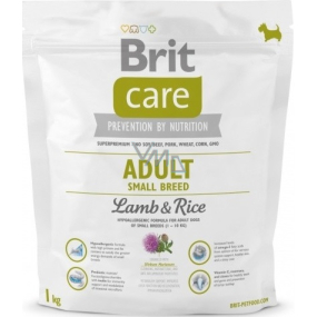 Brit Care Adult Jehněčí + rýže superprémiové krmivo pro dospělé psy malých plemen 1 kg