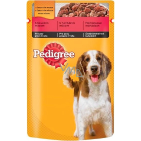 Pedigree Adult s hovězím masem v želé kapsička 100 g