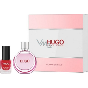 Hugo Boss Hugo Woman Extreme parfémovaná voda 30 ml + Hugo Woman New lak na nehty červený 4,5 ml, dárková sada