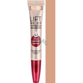 Astor Lift Me Up Concealer Highlighter 3v1 korektor a rozjasňovač 002 Medium 7 ml