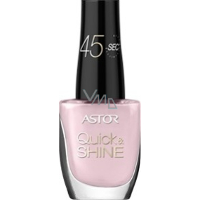 Astor Quick & Shine Nail Polish lak na nehty 606 Pink Matter 8 ml