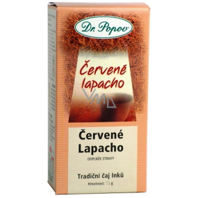 Dr. Popov Červené Lapacho čaj Inků, čistí organismus 120 g