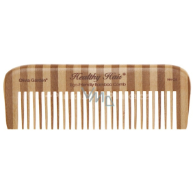 Olivia Garden Bamboo Healthy Hair Comb 4 Bambusový hřeben s antistatickým efektem Eco 15 cm