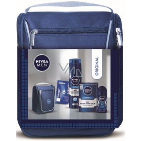 Nivea Men Original gel na holení 200 ml + balzám po holení 100 ml + Fresh Active kuličkový antiperspirant 50 ml + Labello Original balzám na rty 4,8 g, kosmetická sada