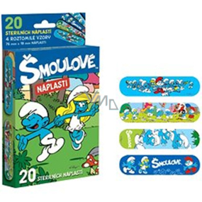 Šmoulové Náplasti sterilní pro děti 20 kusů