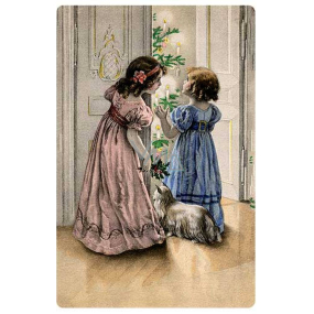 Bohemia Gifts Aromatická vonná karta Vánoční večer vůně směsi jablka a skořice 10,5 x 16 cm