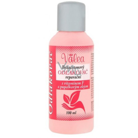 Valea Vitamin F a Pupalkový olej Bezacetonový reparační odlakovač na nehty 100 ml
