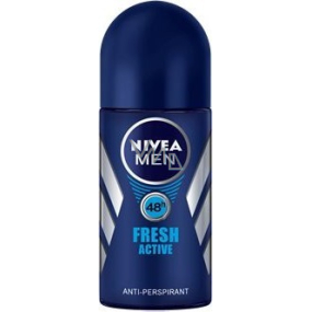 Nivea Men Fresh Active kuličkový antiperspirant deodorant roll-on pro muže 50 ml