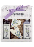 Bohemia Gifts Lavender La Provence krémový sprchový gel 100 ml + šampon 100 ml + patchwork 2 kusy, kosmetická sada