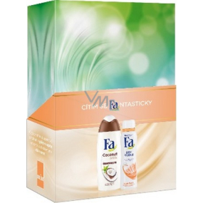 Fa Coconut Milk sprchový gel 250 ml + Dry Protect antiperspirant deodorant sprej 150 ml, kosmetická sada