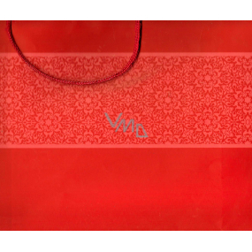 Ditipo Dárková papírová taška 38,3 x 10 x 29,2 cm červená Vzor A DDA 2282028