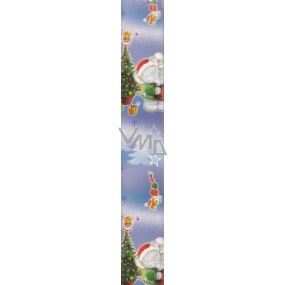 Ditipo Dárkový balicí papír 70 x 200 cm Vánoční modrý Sloni 2013900