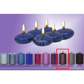 Lima Plovoucí čočka svíčka metal temně fialová 50 x 25 mm 6 kusů
