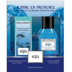 Jeanne en Provence Men Aqua toaletní voda 100 ml + 2v1 šampon a sprchový gel 250 ml, dárková sada