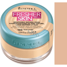Rimmel London Fresher Skin Foundation make-up 103 True Ivory 25 ml