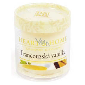 Heart & Home Francouzská vanilka Sojová vonná svíčka bez obalu hoří až 15 hodin 53 g