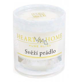 Heart & Home Svěží prádlo Sojová vonná svíčka bez obalu hoří až 15 hodin 53 g