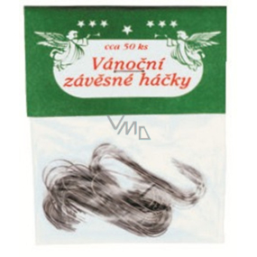 Vánoční závěsné háčky 3,5 cm 50 kusů