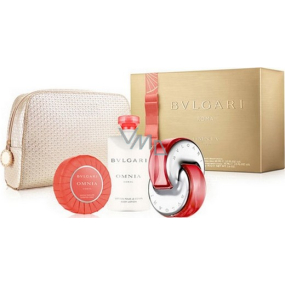 Bvlgari Omnia Coral toaletní voda pro ženy 65 ml + tělové mléko 75 ml + vonné toaletní mýdlo 75 g + etue, dárková sada