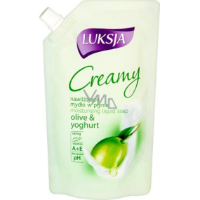 Luksja Creamy Olive & Yoghurt tekuté mýdlo náhradní náplň 400 ml