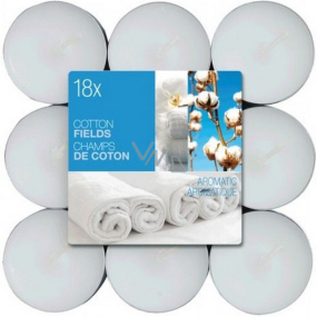 Bolsius Aromatic Cotton Fields - Bavlněné plantáže vonné čajové svíčky 18 kusů, doba hoření 4 hodiny