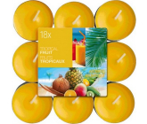 Bolsius Aromatic Tropical Fruit - Tropické ovoce vonné čajové svíčky 18 kusů, doba hoření 4 hodiny