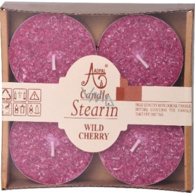 Adpal Stearin Maxi Wild Cherry - Višně vonné čajové svíčky 4 kusy