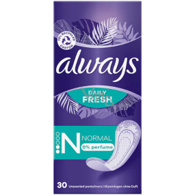 Always Daily Fresh Normal slipové intimní vložky 30 kusů