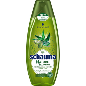 Schauma Nature Moments Středomořský olivový olej a Aloe Vera regenerační proti třepení konečků šampon na vlasy 250 ml