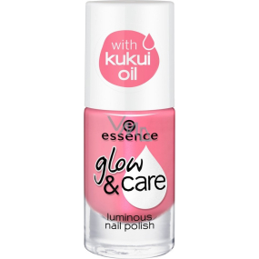 Essence Glow & Care Luminous Nail Polish lak na nehty 04 Happy Girls Shine Brighter 8 ml