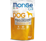 Monge Dog Grill kuře, krůta kapsička 100 g