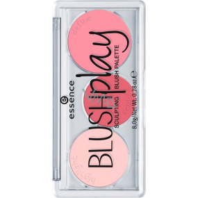 Essence Blush Play Sculpting Blush Palette stínovací paletka 20 Play It Pink 8 g
