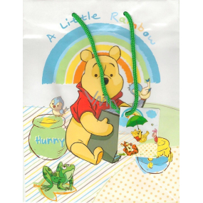 Ditipo Dárková papírová taška 32,5 x 13,5 x 26,3 cm Disney Medvídek Pú A Little Rainbow